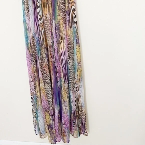Multicolor animal print maxi dress - Picture 11 of 12